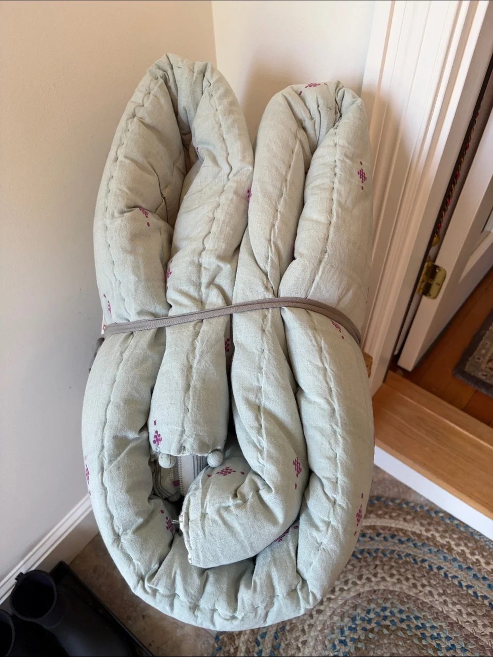 Anthropologie Cate Cotton Woven Quilt Size Queen NWT